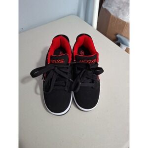 Heelys Voyager Skate Sneaker Shoes Black/Red Size Youth 3